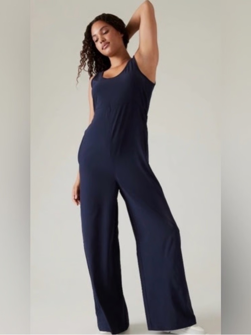 Athleta Passenger Jumpsuit in Navy Size: Small